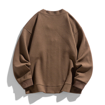 Casual Fit Zip Up Sweater