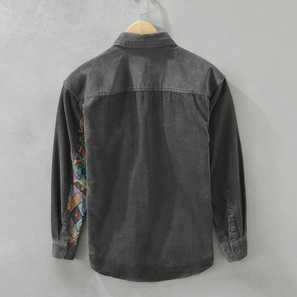 Casual Corduroy Button Down Shirt