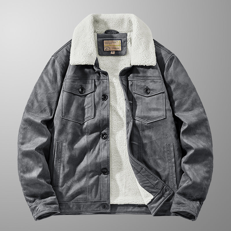 Warm Fleece Lined Sherpa Jacket - Nocini