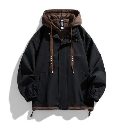 Relaxed Fit Hoodie Jacket with Adjustable Pockets - Nocini