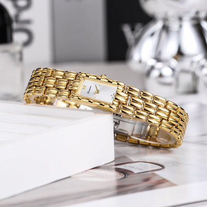 Classic Silver Rectangular Watch