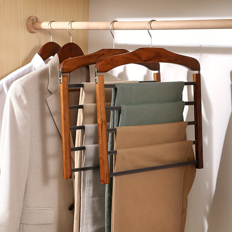 Sturdy Wooden Closet Pants Organizer - Nocini