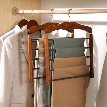 Sturdy Wooden Closet Pants Organizer - Nocini