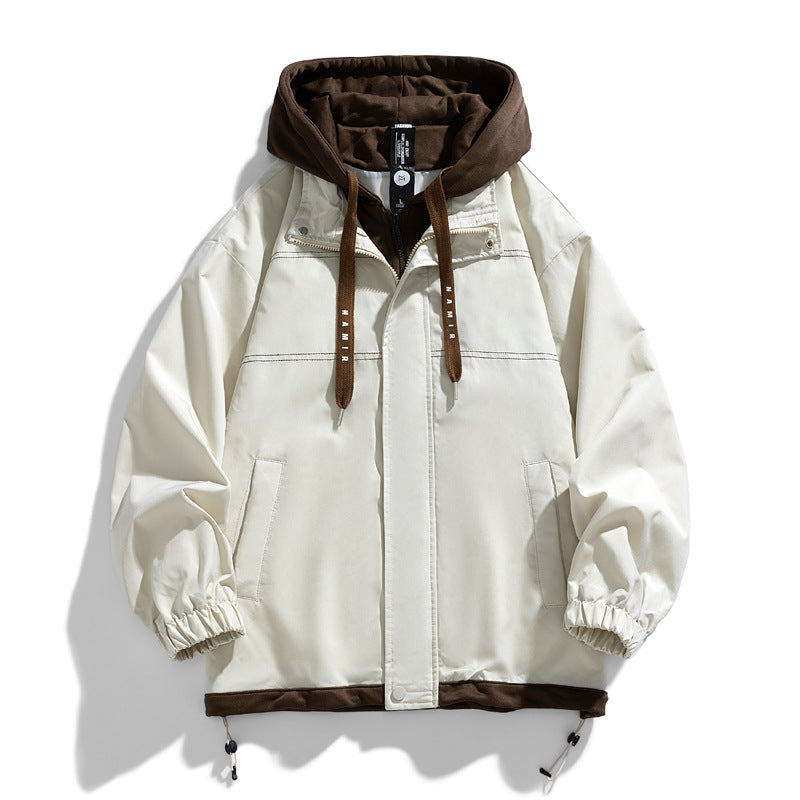 Relaxed Fit Hoodie Jacket with Adjustable Pockets