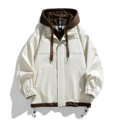 Relaxed Fit Hoodie Jacket with Adjustable Pockets