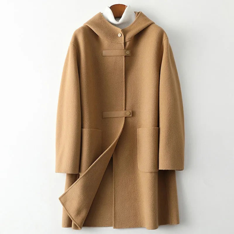 Casual Hooded Knee Length Parka Coat - Nocini