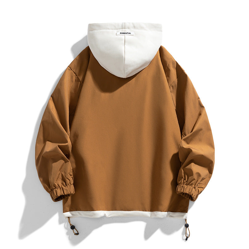 Relaxed Fit Hoodie Jacket with Adjustable Pockets