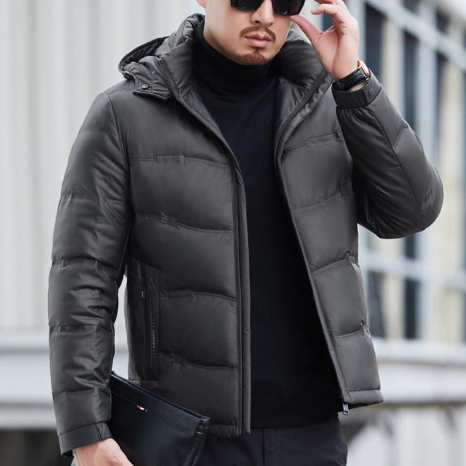 Warm Quilted Hooded Puffer Coat