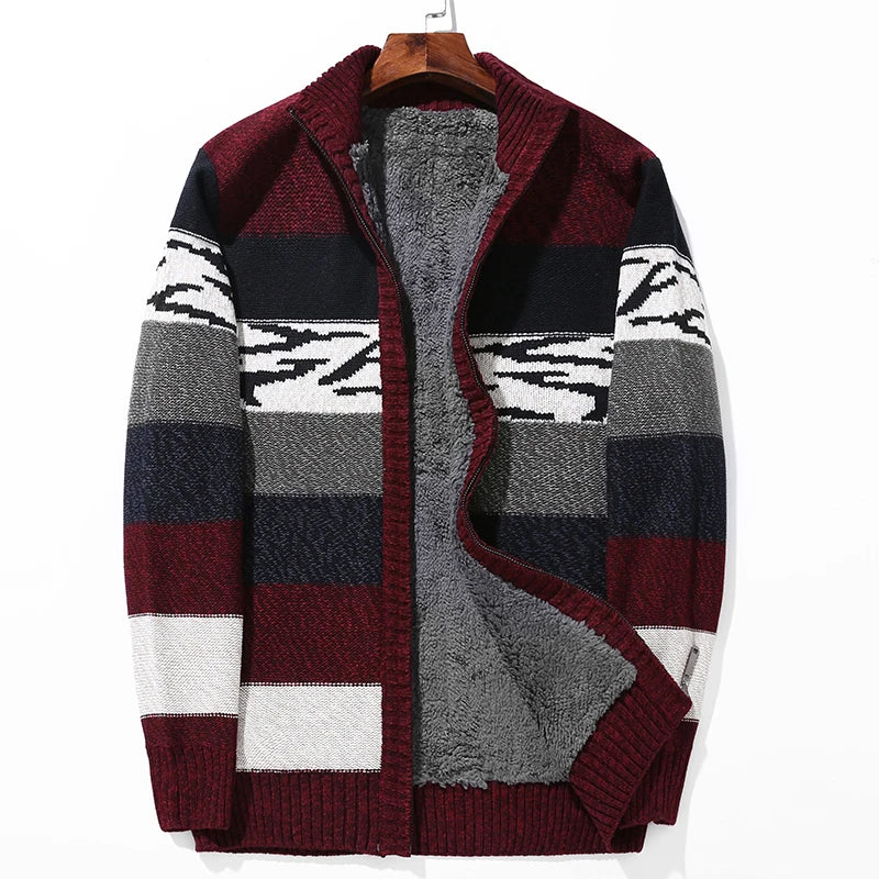 Multicolored Wool Sweater Cardigan