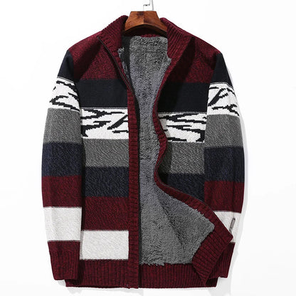 Multicolored Wool Sweater Cardigan