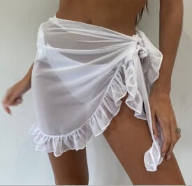 Relaxed Fit Summer Skirt with Adjustable Waist Tie