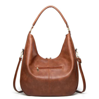 Casual Faux Leather Tote Handbag
