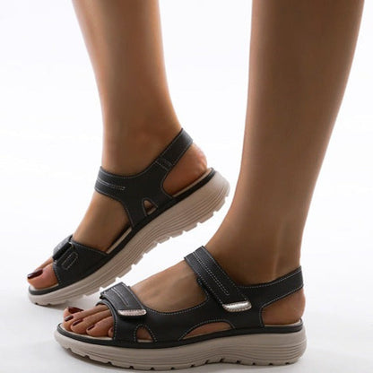 Zara - Elevated Buckle Slide Sandals