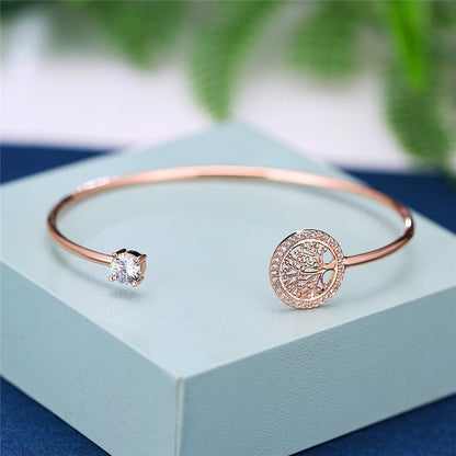 Elegant Wooden Charm Bracelet