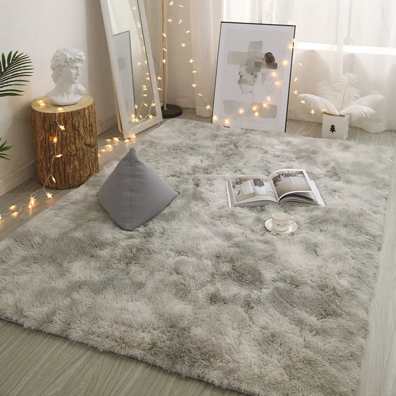 Soft Shaggy Faux Fur Area Rug for Living Rooms