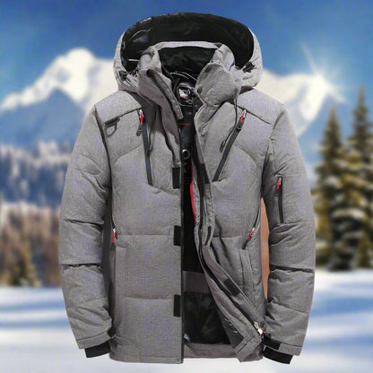Warm Hooded Puffer Coat For Men