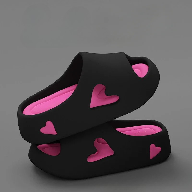 Comfy Cute Heart Shaped Flip Flops - Olytrend