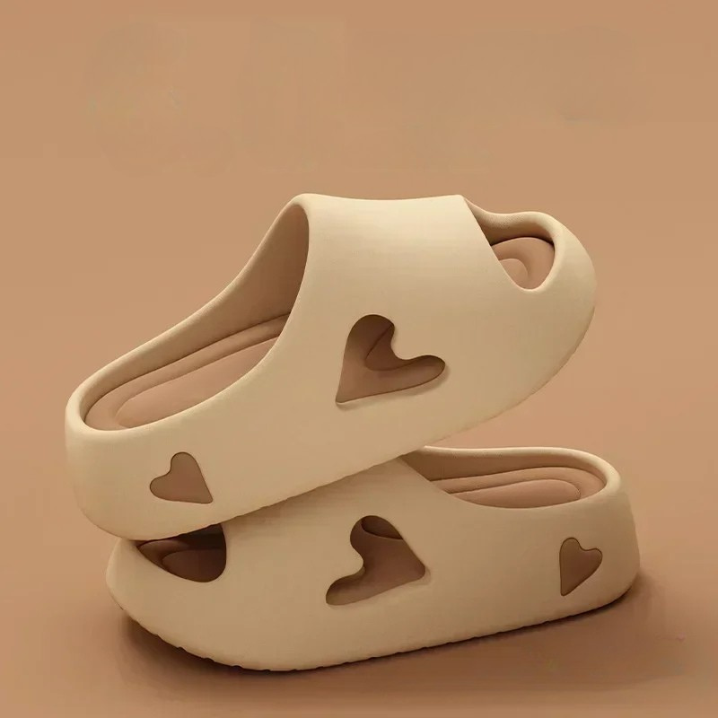 Comfy Cute Heart Shaped Flip Flops