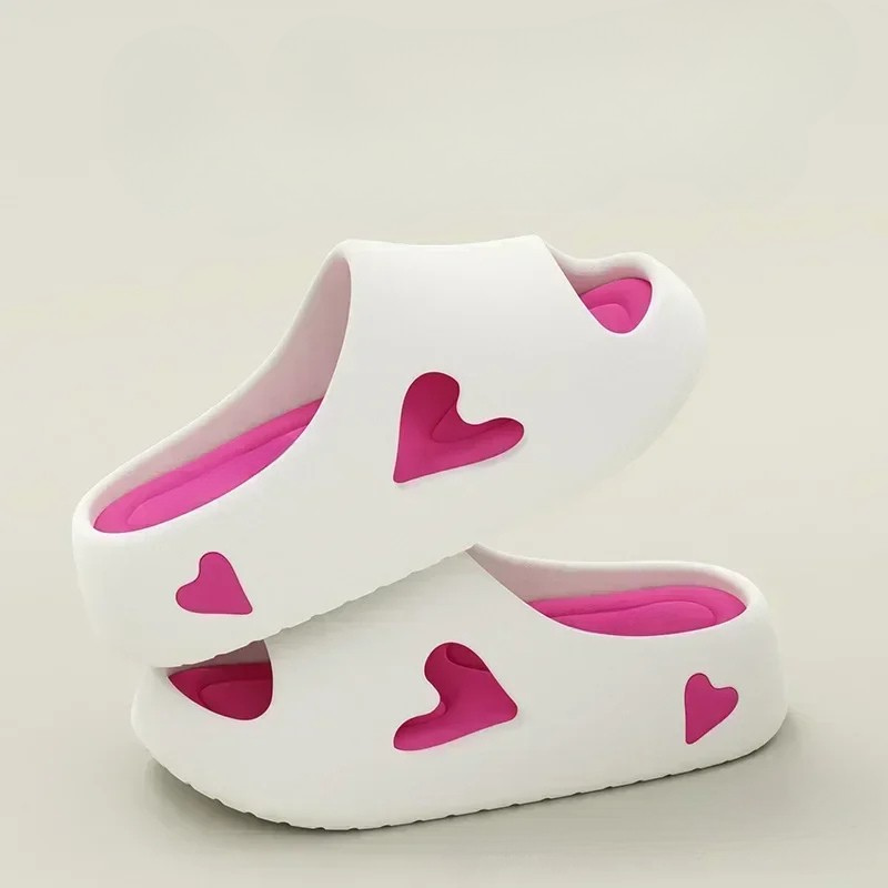 Comfy Cute Heart Shaped Flip Flops