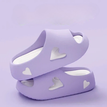 Comfy Cute Heart Shaped Flip Flops