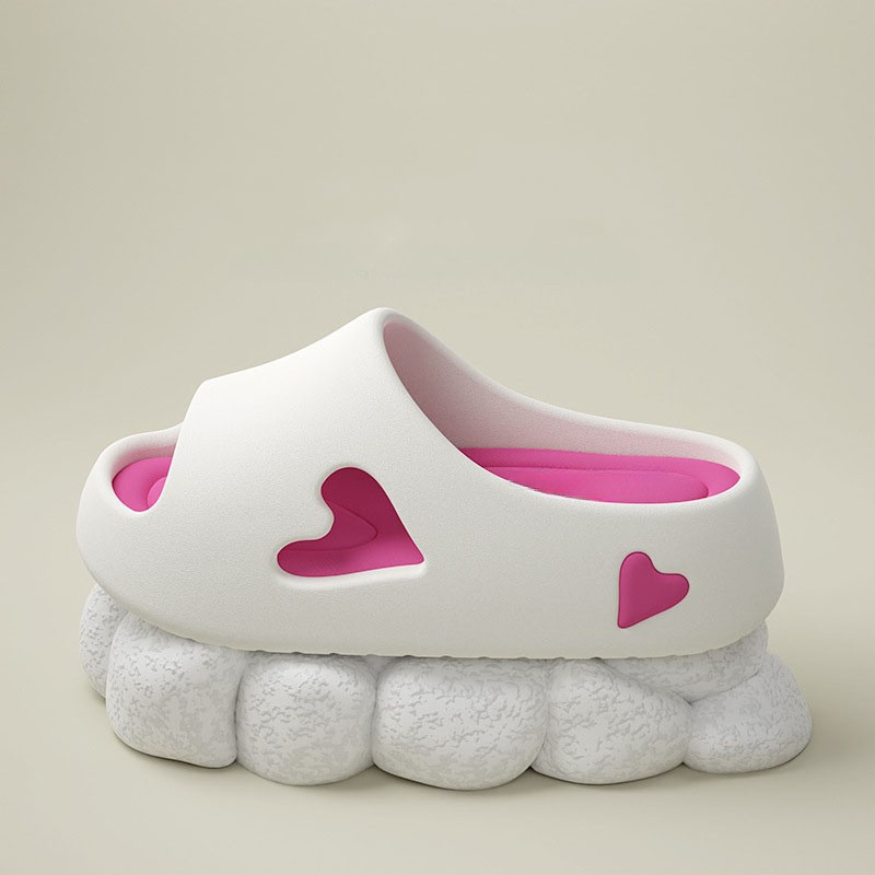 Comfy Cute Heart Shaped Flip Flops