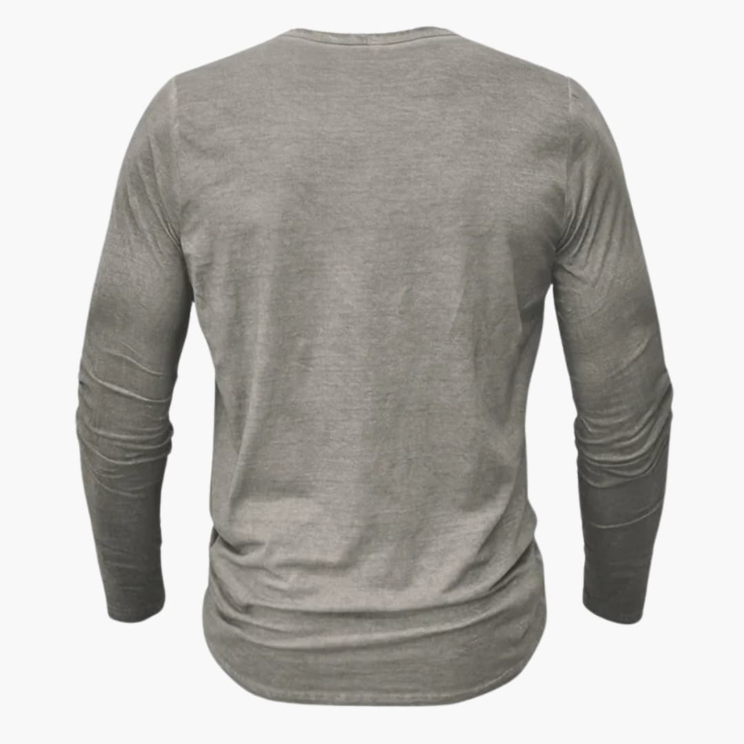 Classic Mens Button Front Long Sleeve Shirt