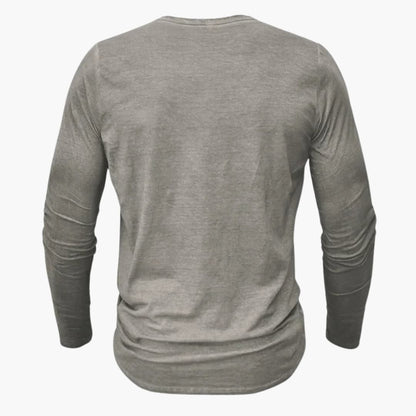 Classic Mens Button Front Long Sleeve Shirt