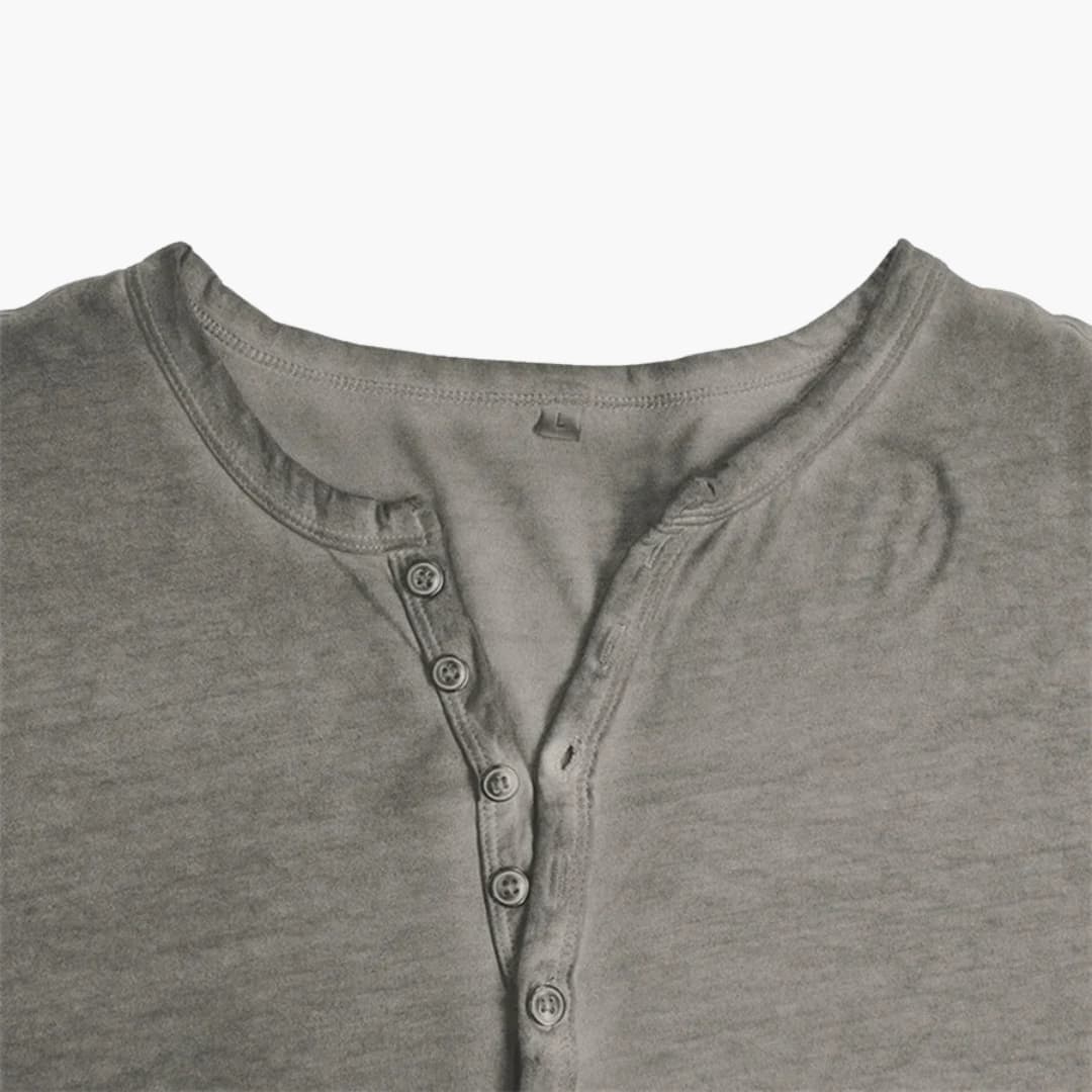 Classic Mens Button Front Long Sleeve Shirt