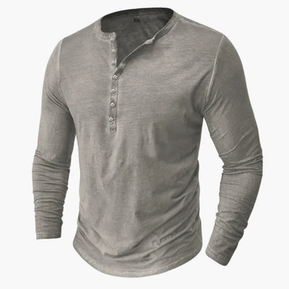 Classic Mens Button Front Long Sleeve Shirt
