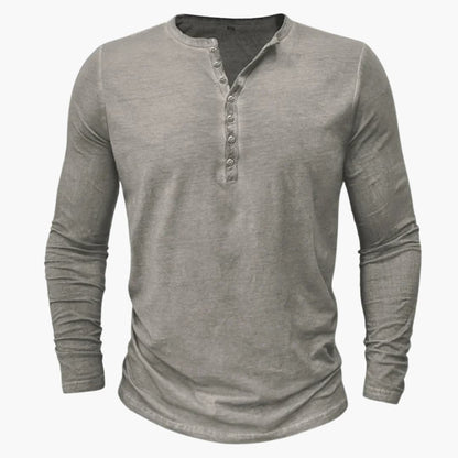 Classic Mens Button Front Long Sleeve Shirt
