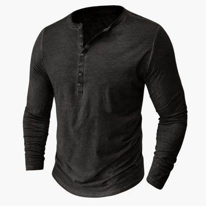 Classic Mens Button Front Long Sleeve Shirt