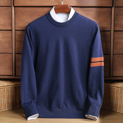 Comfortable Crew Neck Pullover Sweater for Men