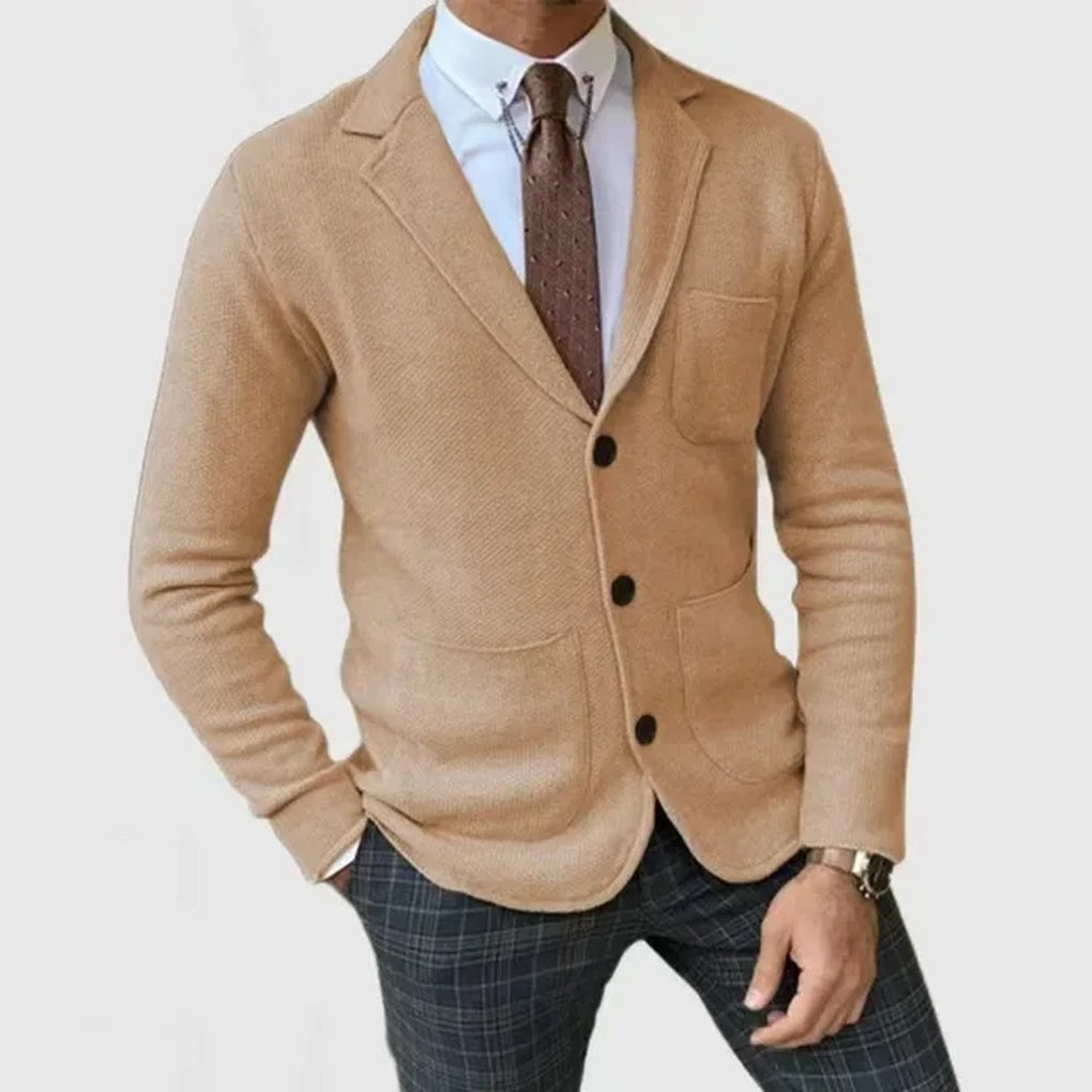 Classic Fit Knit Men's Blazer - Olytrend