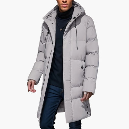 Warm Waterproof Parka for Men with Adjustable Hood