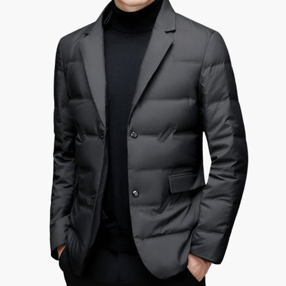 Classic Fit Mens Suit Jacket with Pockets - Olytrend