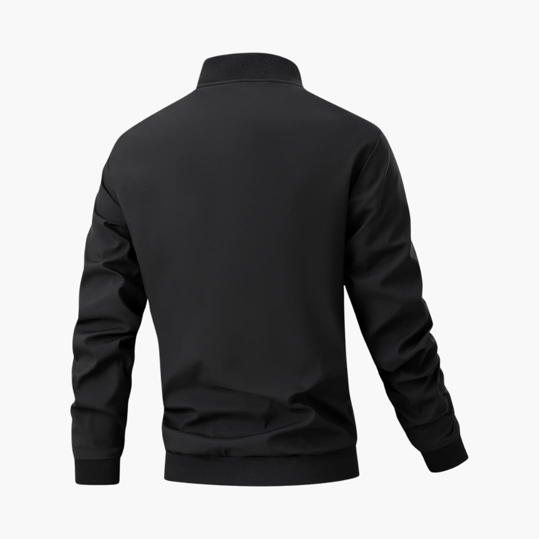 Men's Zip Up Flight Jacket with Pockets