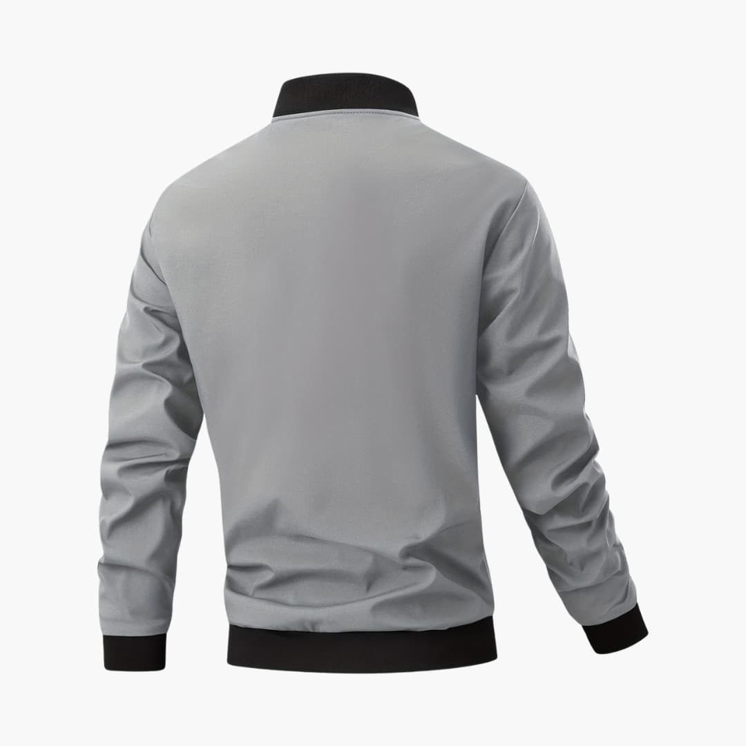 Men's Zip Up Flight Jacket with Pockets