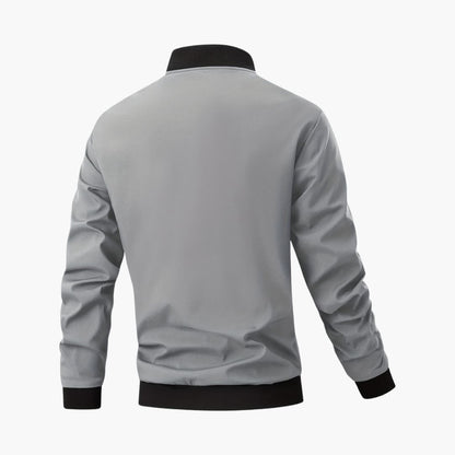 Men's Zip Up Flight Jacket with Pockets