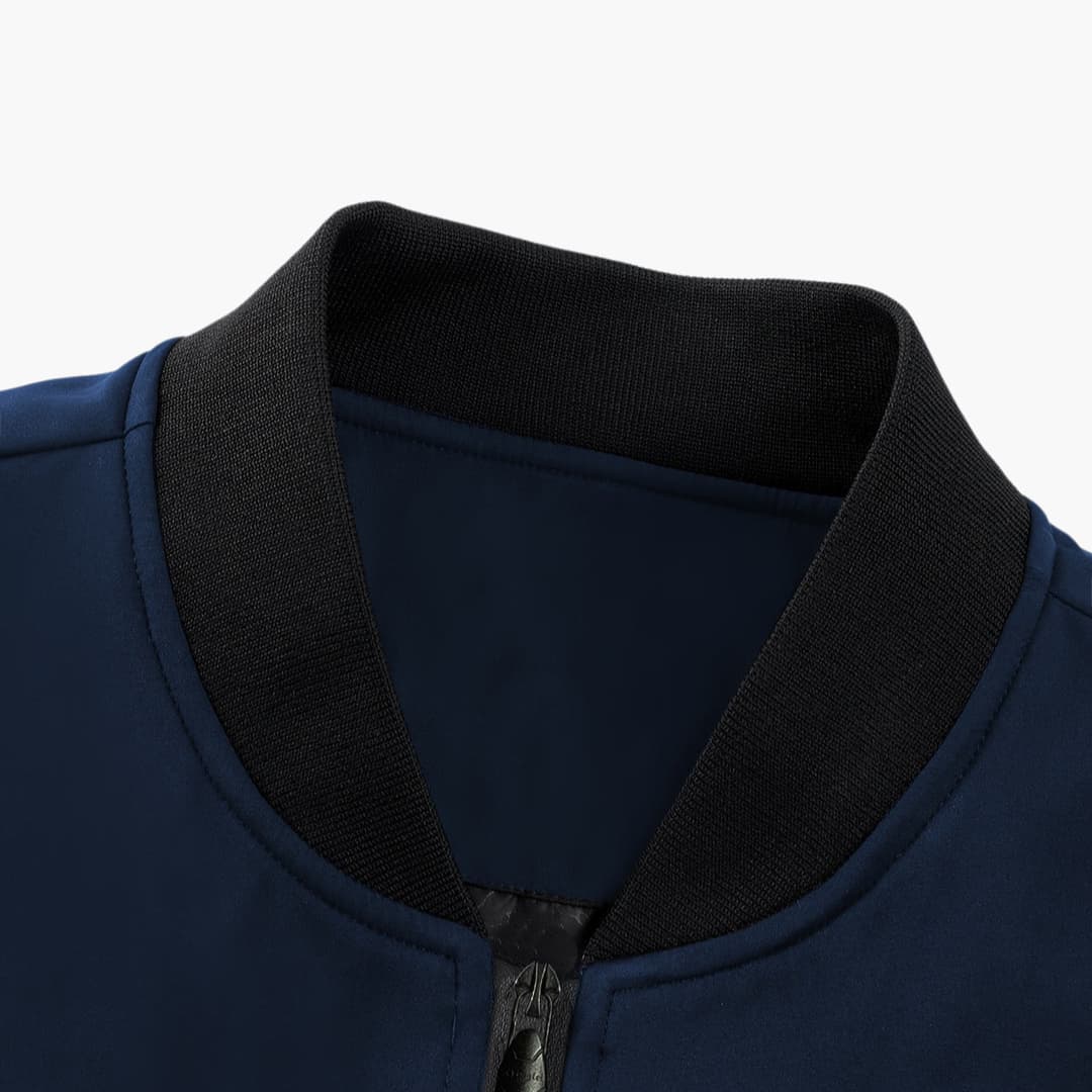 Men's Zip Up Flight Jacket with Pockets