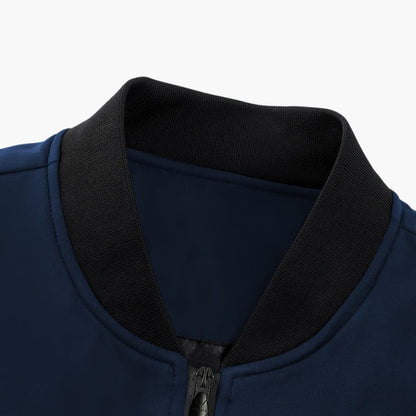 Men's Zip Up Flight Jacket with Pockets