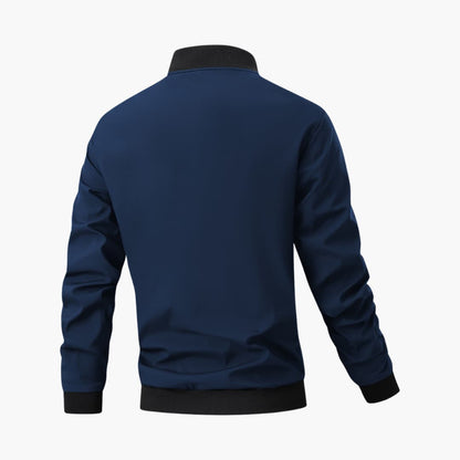Men's Zip Up Flight Jacket with Pockets