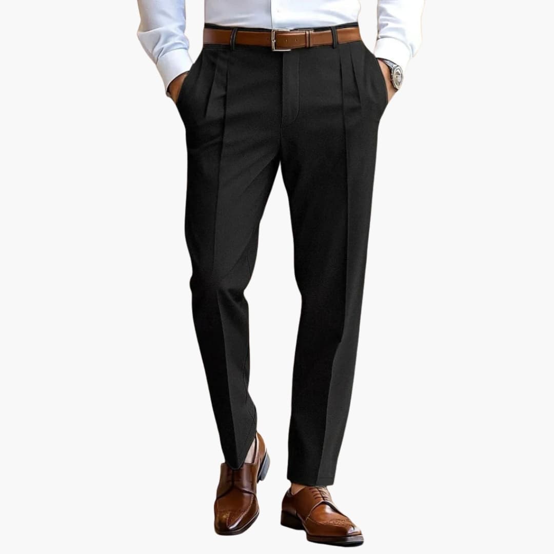 Classic Fit Pleated Dress Pants