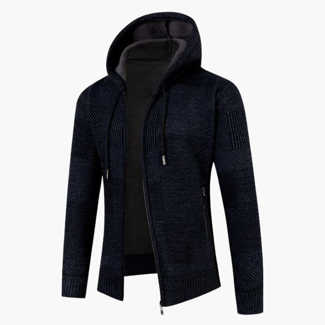 Men's Zip Up Hooded Sweater Jacket