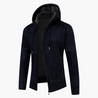 Men's Zip Up Hooded Sweater Jacket