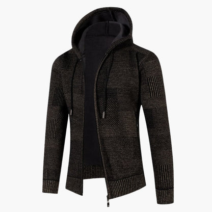 Men's Zip Up Hooded Sweater Jacket