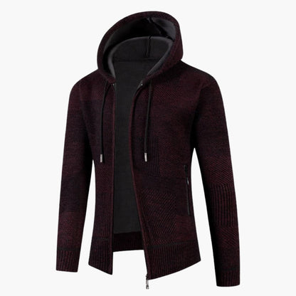 Men's Zip Up Hooded Sweater Jacket