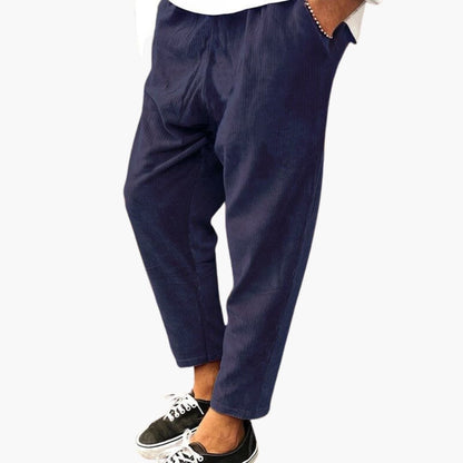 Comfortable Corduroy Trousers with Elastic Waist