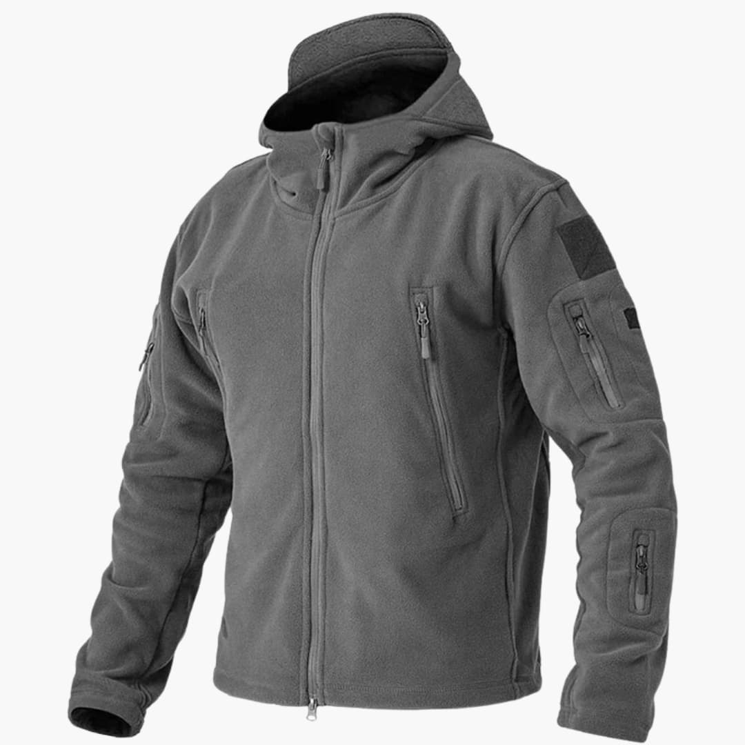 Warm Zip Up Mens Fleece Coat with Pockets
