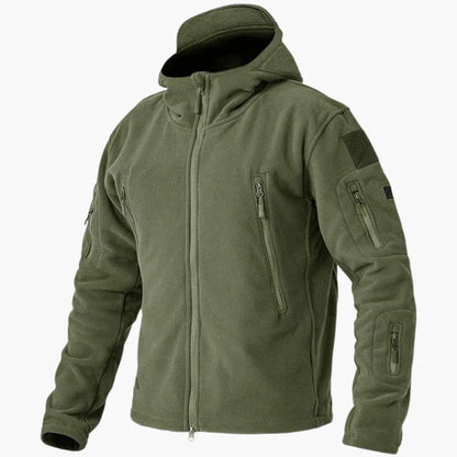 Warm Zip Up Mens Fleece Coat with Pockets