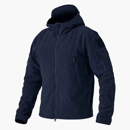 Warm Mens Multi Pocket Fleece Coat